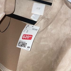 Tan suede coat/ jacket from H&M